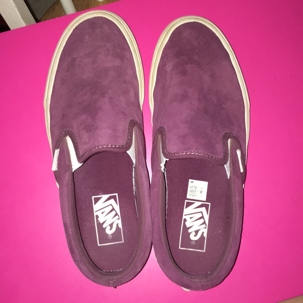 Maroon Suede Vans